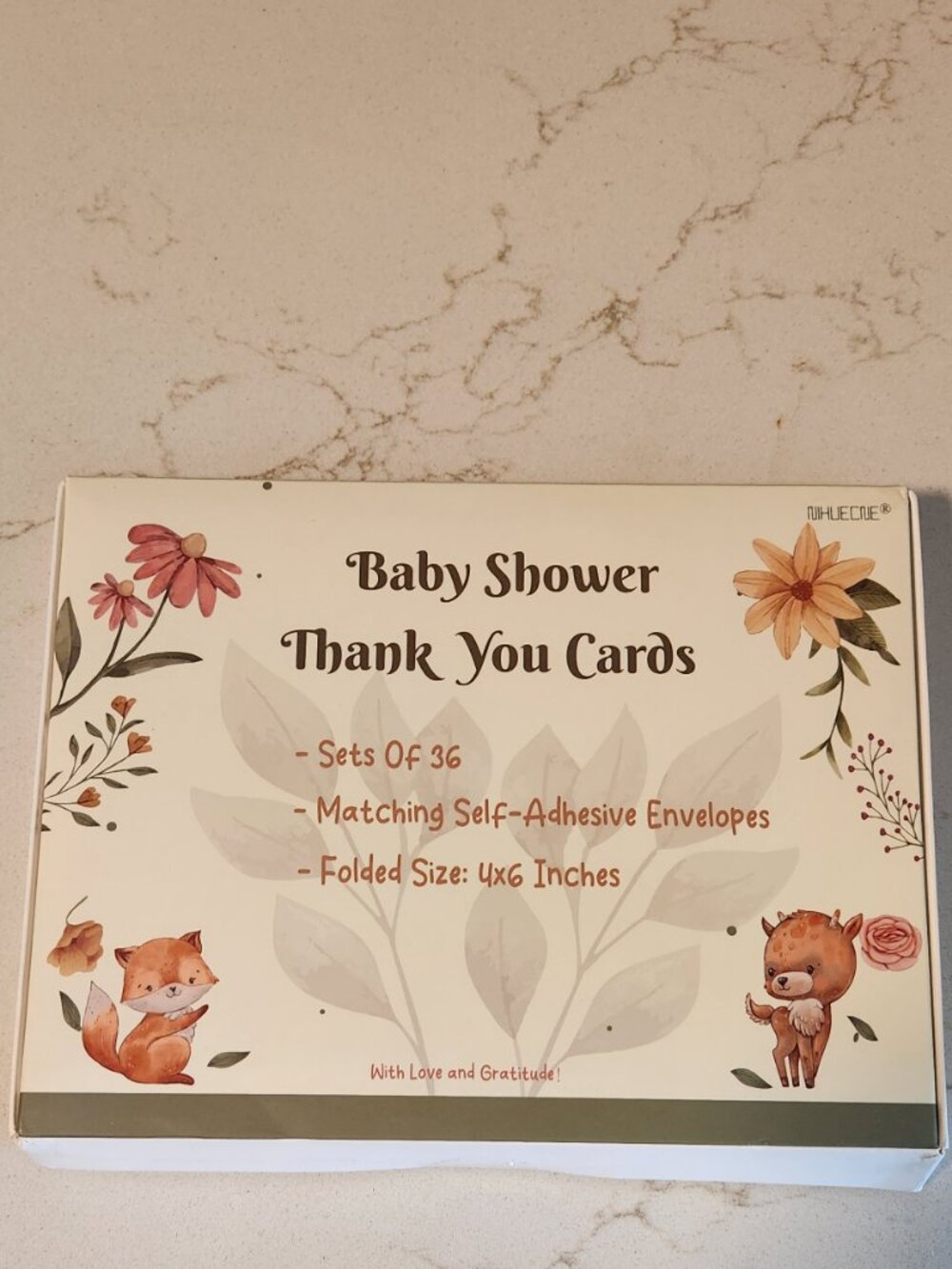 36 Baby Shower Thank You Cards and Envelopes - Ducklings - 4x6 - Picture 5 of 5
